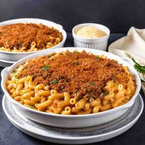 Запеканка с фаршем и макаронами